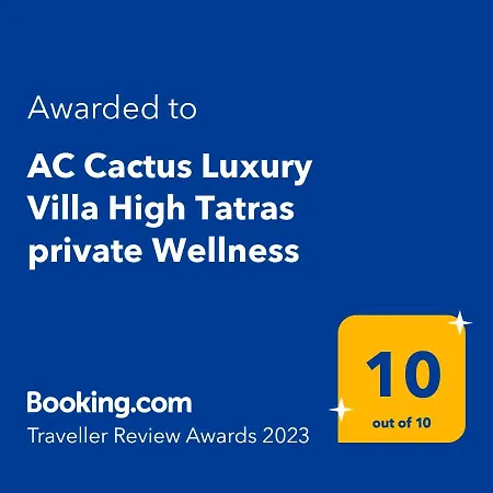 Tatrystay Cactus Luxury High Tatras Private Wellness Villa Vel'ka Lomnica
